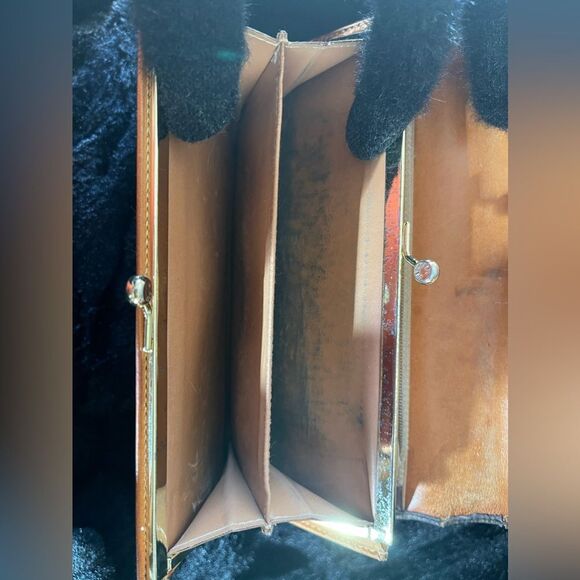 Celine Brown Wallet with Designer Pattern and Bold Accent - Picture 6 of 12